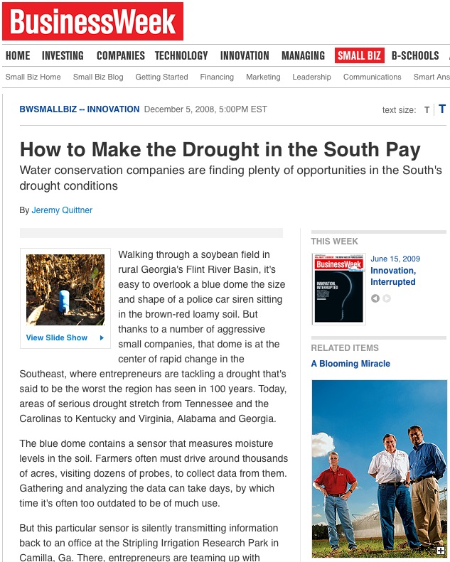 How to Make the Drought in the South Pay