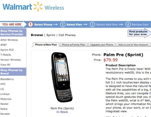 Palm Pre in 2009