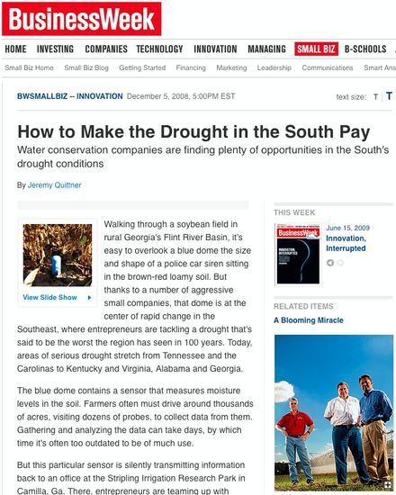 How to Make the Drought in the South Pay