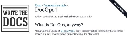 Write the Docs - DocOps