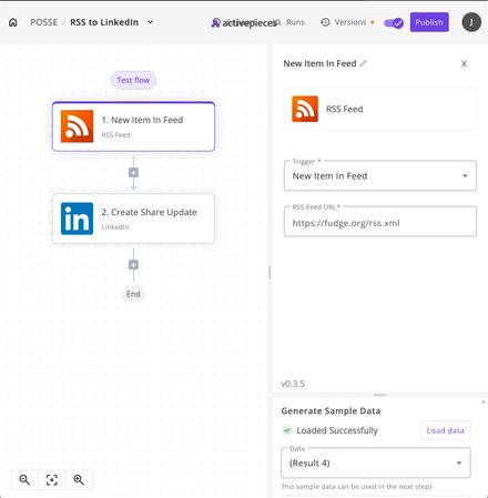 Activepices Flow RSS input