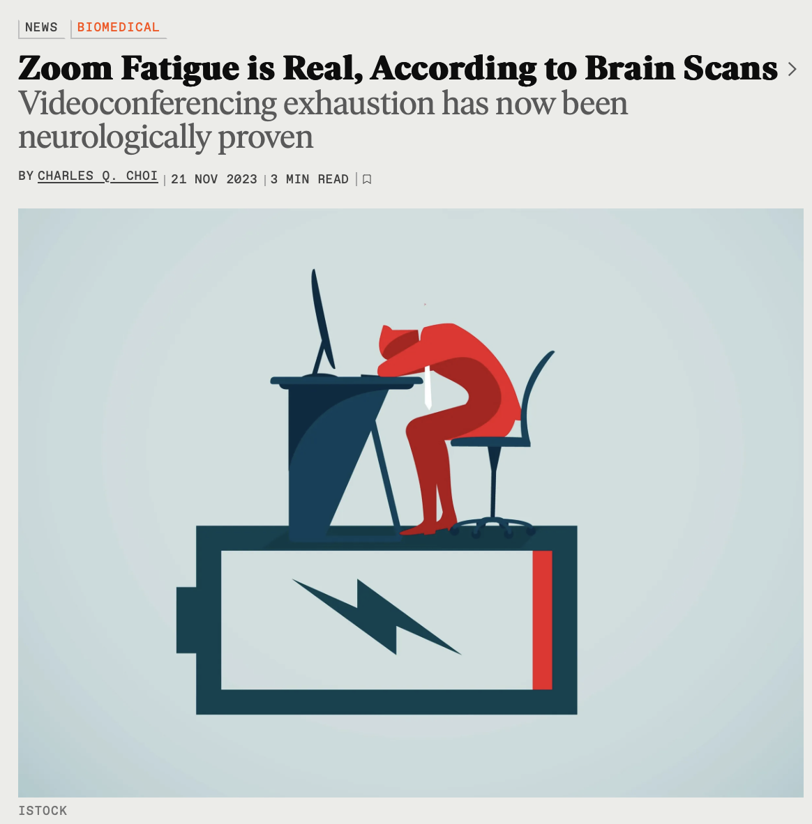 Videoconferencing exhaustion has now been neurologically proven