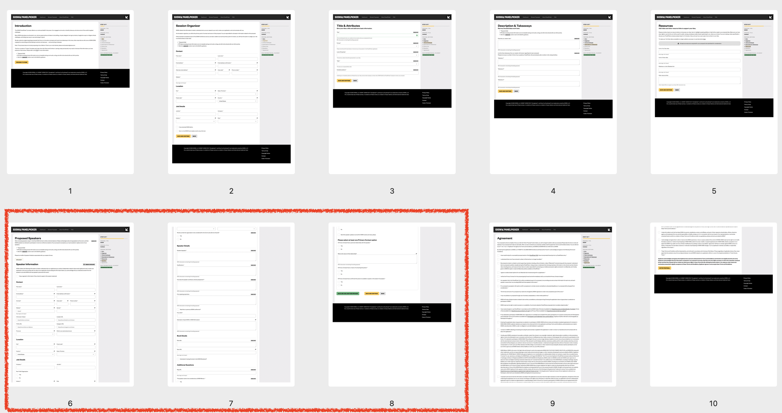 SXSW PanelPicker submission form